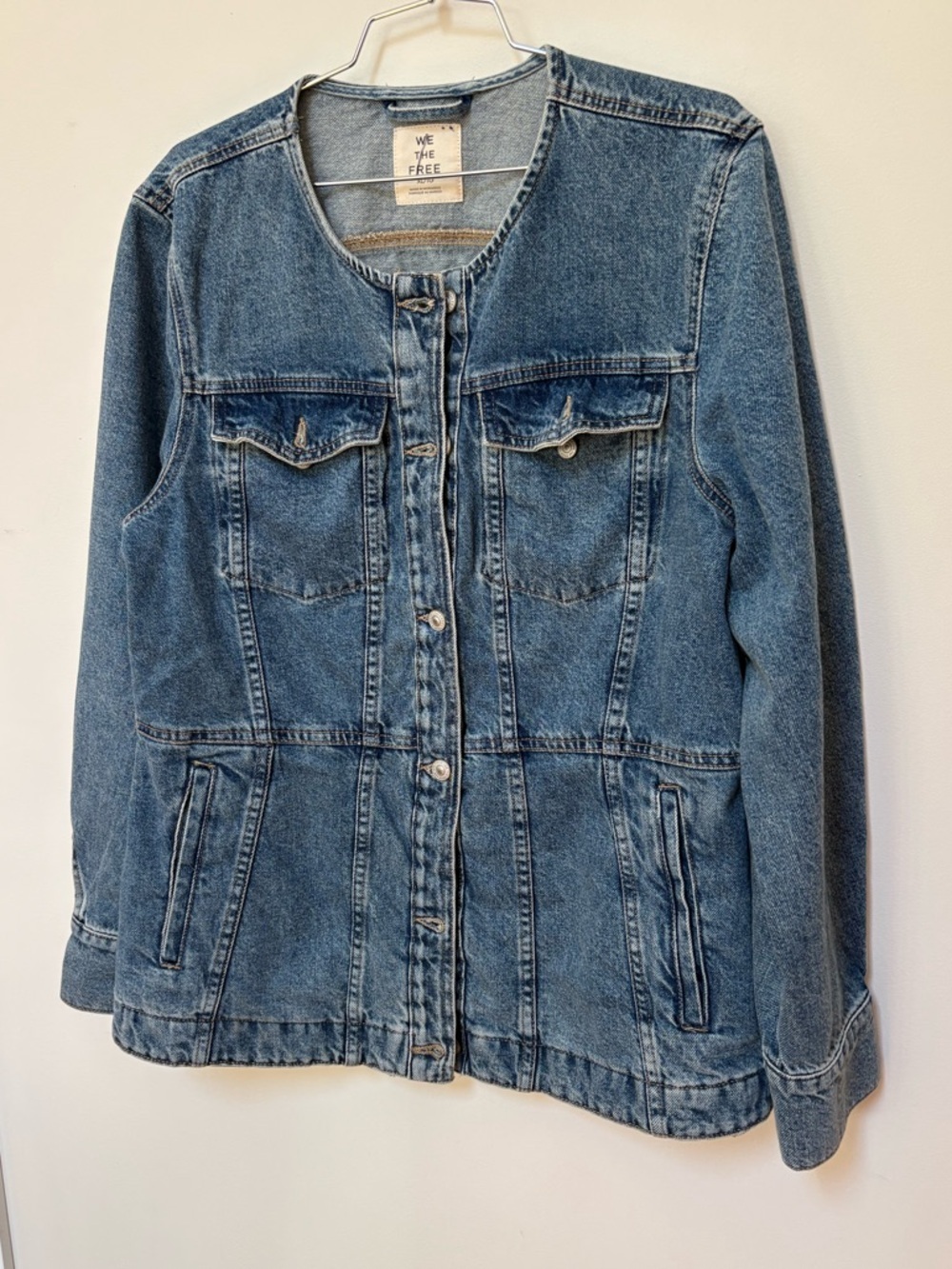 NWOT Free People We The Free Lula Denim Jacket Size XL - Picture 4 of 15